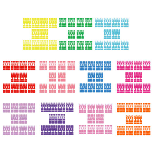 Paper Paper Sticker Blank Writable Labels for-Light purple 2