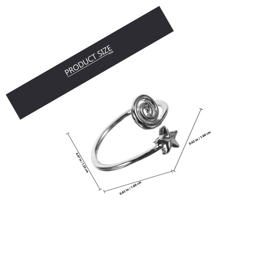 Swirl Tenenring Ster Vrouwen Decoratief 1