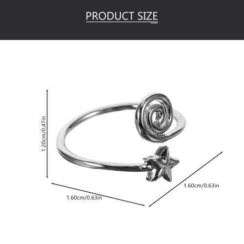 Swirl Tenenring Ster Vrouwen Decoratief 2
