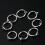 8St Open Lip Oorring Lichaamspiercing Sieraden 4