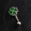 2 Navelring Menselijk Lichaam Piercing Sieraden Klaverblad 3