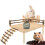 Raindrops Wood Hamster Platform Resting Place Multi Small Pets 1 Set 4