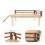 Raindrops Wood Hamster Platform Resting Place Multi Small Pets 1 Set 2