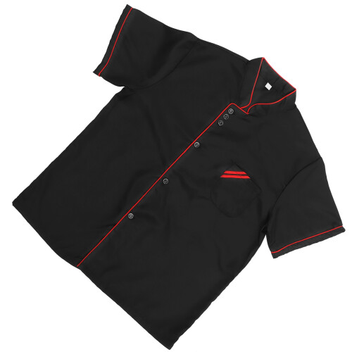 Unisex Kurzarm Kochuniform Einfaches Berufshemd Xxxl 2