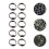 100Stück O-Ringe Dichtungsring Flugring Wellenring Metallflugring 6