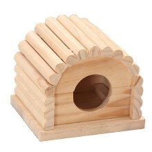 1 Casa De Madera Para Hámster Nido Práctico Suministro