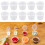 50 Unidades 40 Ml Desechables De Plástico Transparente Con 7