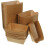 100 Unidades Caja Desechable Kraft Para Comida 8