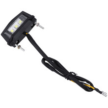 1 Luz Matrícula Motocicleta Negro