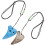 2 Unidades Collar Ocarina De 6 Para Práctica 4