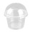 100 250 Ml Bol Plástico Transparente Para Ensalada Con 4