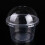 100 250 Ml Bol Plástico Transparente Para Ensalada Con 3