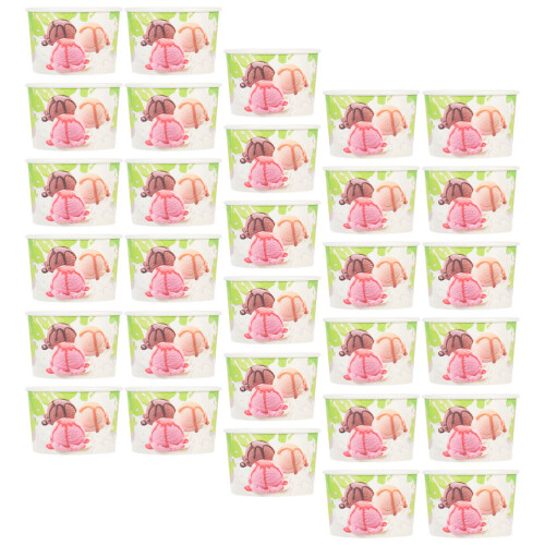 200 Unidades Vasos De Desechables Para Postres Y Sopa