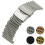 Correa 24Mm Shark Mesh Inoxidable Plegable Negro 2