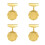 4 Piezas Metal Pin Vintage Disfraz 7