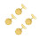 4 Piezas Metal Pin Vintage Disfraz 6