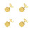 4 Piezas Metal Pin Vintage Disfraz 5
