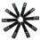 Correa Silicona 24Mm Impermeable Inoxidable Negro 7
