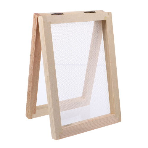Madera Para Papel, Marco Serigrafía, Herramienta Beige