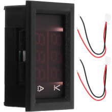 1Pc 10A Car Voltmeter Ammeter Digital Current Voltage Tester Plastic