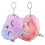 2Pcs Soft Plush Unicorn Wallets Cute Coin Purses Keychain Charm 1