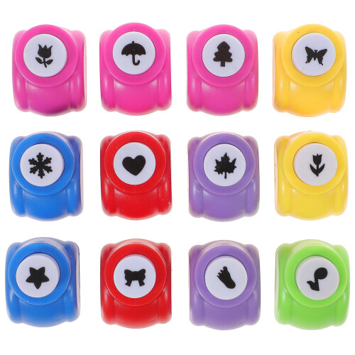 12 Pièces Perforatrice En Papier Pour Enfants