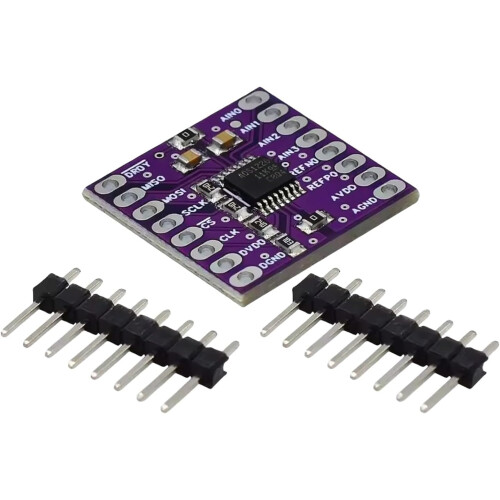 ADS1220 24-Bit ADC Converter Module I2C Interface Industrial Automation Sensor Interface Low Power Consumption 2