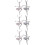 6 Pièces Pendentif Ballerine Danseuse Ballet 10