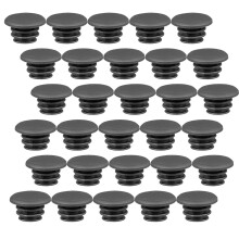 30 Pièces Bouchons De Guidon 22 Mm Pour Route (Noir)