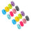 16 Pièces Marqueurs De Vin En Silicone Fleurs Couleurs 4