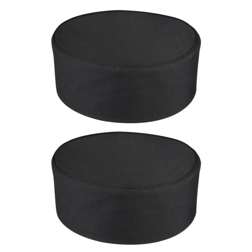 2 Pièces Chapeaux De Chef En Noir Pour Cuisine 1