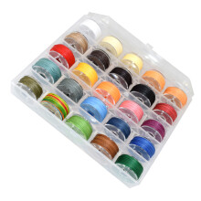 1 Boîte 25 Couleurs Fil À Cire 0,55 mm Pour Cuir Ficelle De Piquage