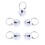 10 Pièces Pour Chat , Pendents Argentés 18mm 5