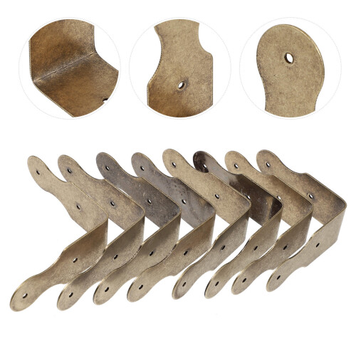 8 Pièces Protecteurs D'Angle De Boîte Style Chinois Avec Vis (Bronze) 1