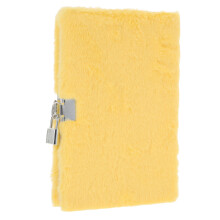 Creative Lovely A5 Plush Notebook Planner Organizer Diary (Yellow)