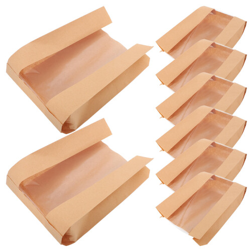 50 Pezzi Sacchetti Per Toast Con Trasparente
