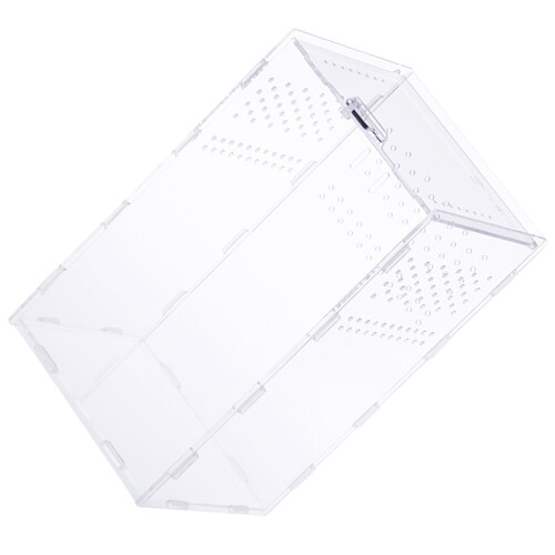 Pratico Box per Rettili in Acrilico Trasparente 15X15X25Cm