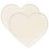 2 Pezzi A Cuore In Legno Per Cestino All'uncinetto 5