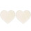 2 Pezzi A Cuore In Legno Per Cestino All'uncinetto 4