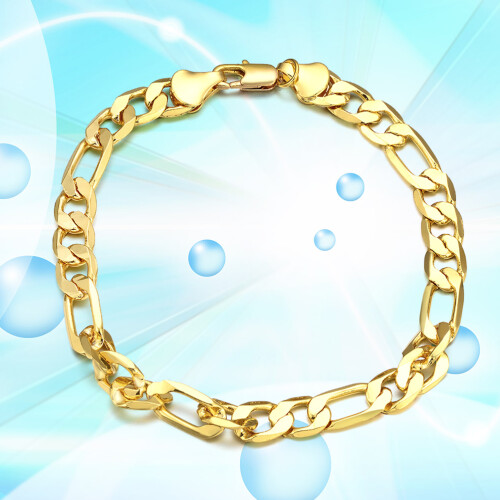 Männerhandkette Goldfarbig Leicht & Tragbar 2