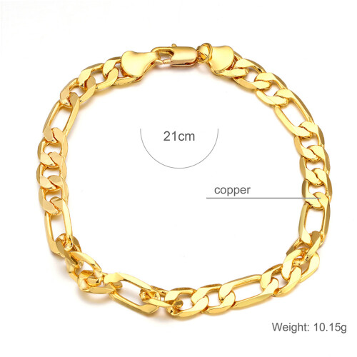 Männerhandkette Goldfarbig Leicht & Tragbar 1