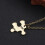 6 Pezzi Set Collana Ciondolo Puzzle 10