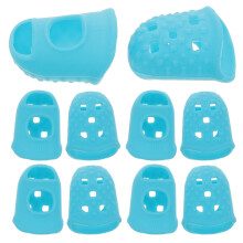 10 Pezzi Copriunghie In Silicone Per Cucito E Ricamo Da Allenamento