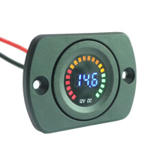 Voltmetro Digitale Per Auto E Display Nero