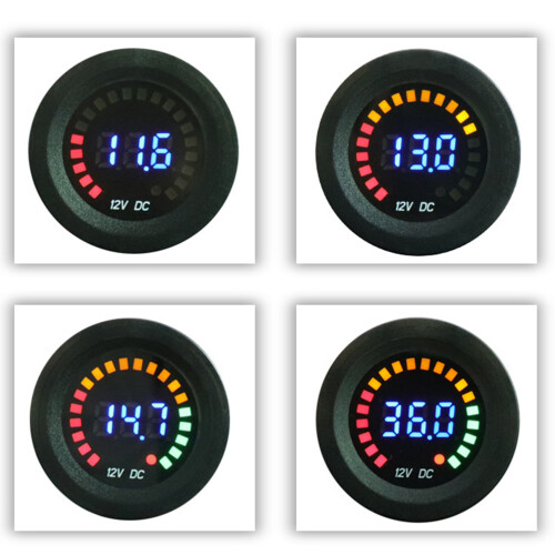 Voltmetro Digitale Per Auto E Display Nero 2