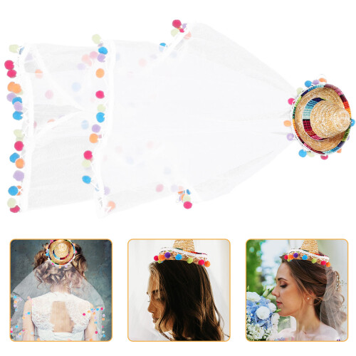 Bride Veil Sposa in Tessuto per Matrimonio 1