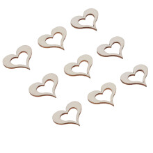 50 Pezzi Cuore In Legno Decorazione Matrimonio Fai Da Te