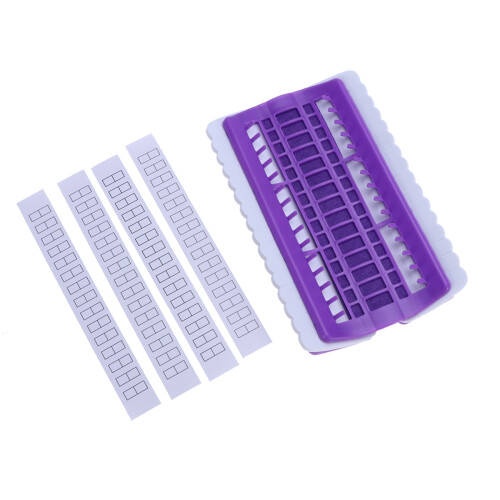 Floss Organizer Kit Per Con 30 Scomparti E Strumenti Viola