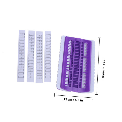 Floss Organizer Kit Per Con 30 Scomparti E Strumenti Viola 2