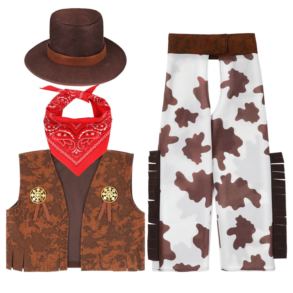 Set Costume Da Cowboy Per Bambino Outfit Cosplay Kit Travestimento-image